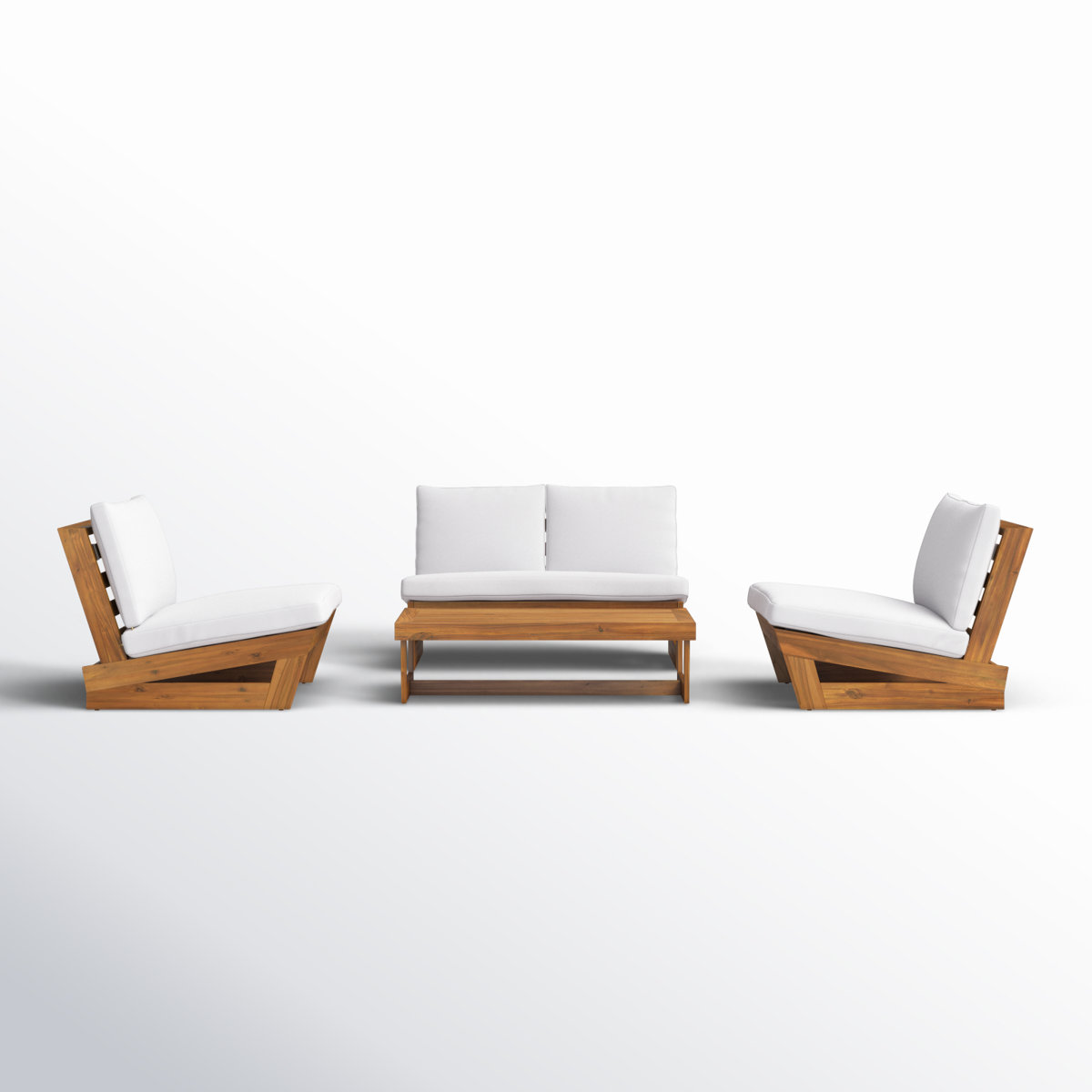 Allmodern Louise 4 Piece Sofa Seating Group With Cushions & Reviews | Wayfair
