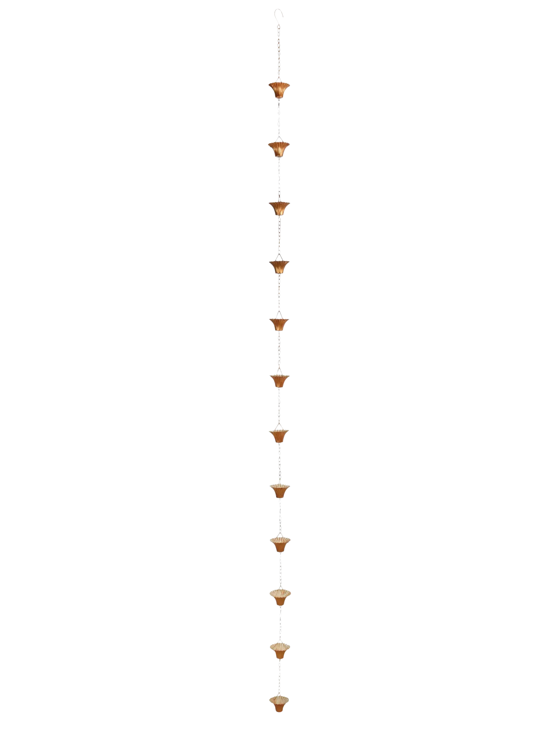 Fallen Fruits Copper Plated Rain Chain