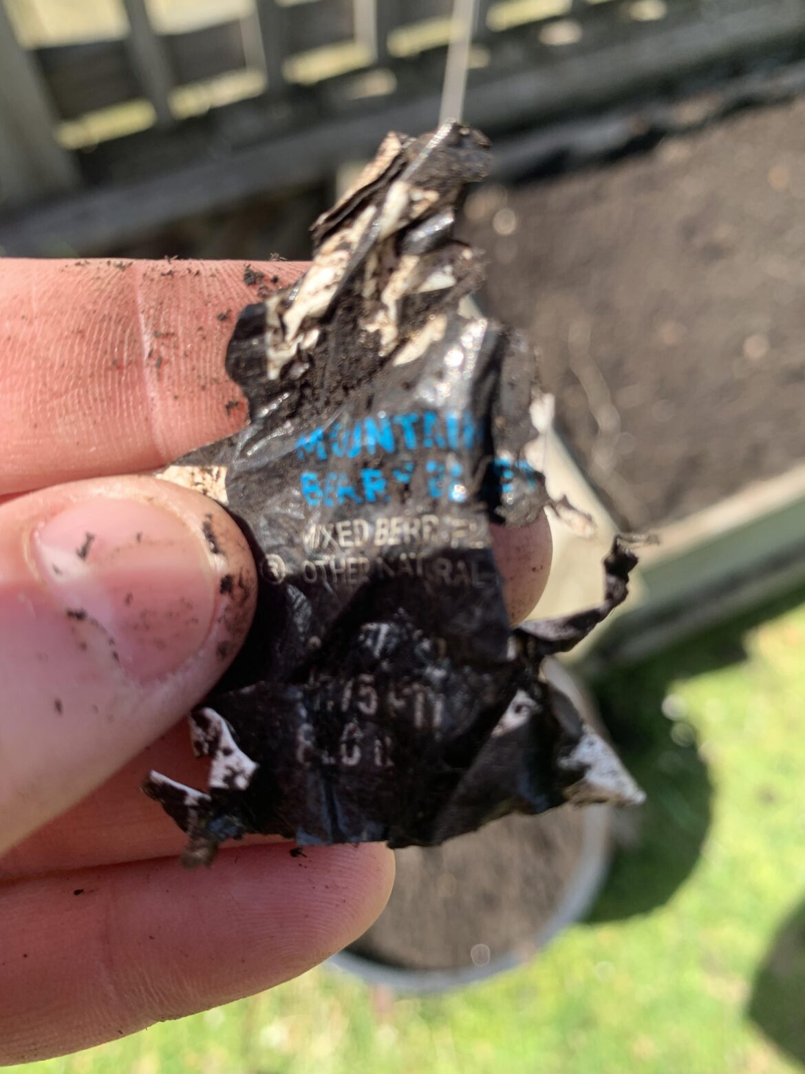 Large amounts of plastic in Miracle Gro garden soil