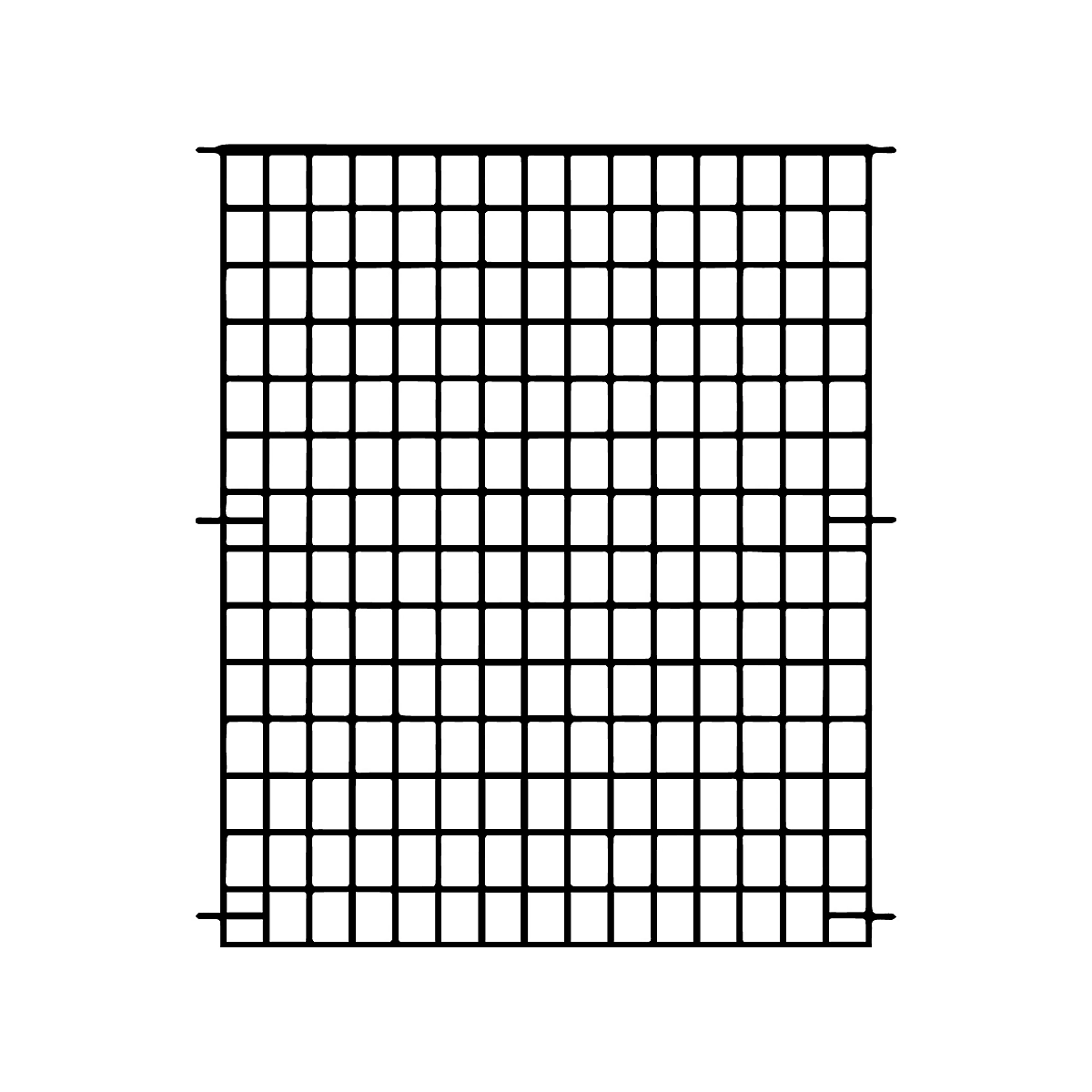 B&amp;Q, Panacea Traditional Black Metal Fence panel (W)0.93m (H)1.07m