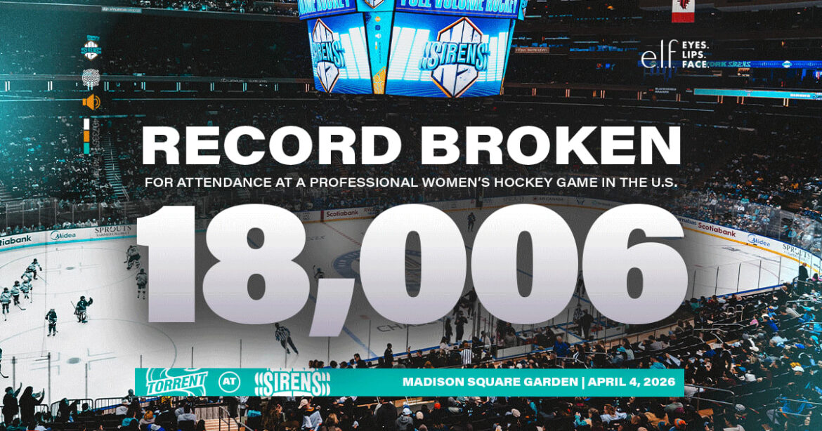 PWHL BREAKS U.S. WOMEN’S HOCKEY ATTENDANCE RECORD AT MADISON SQUARE GARDEN | PWHL