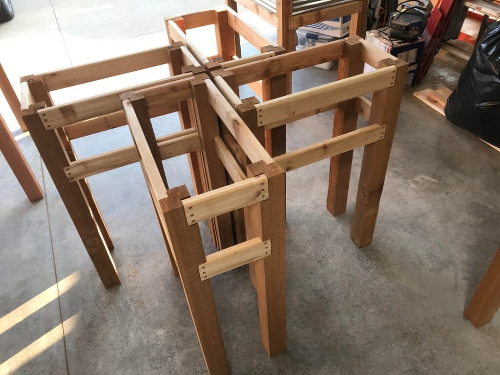 Made planters for my wife using cedar and galvanized steel