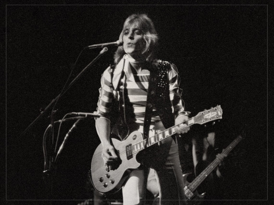 Mick Ronson performing in 1975