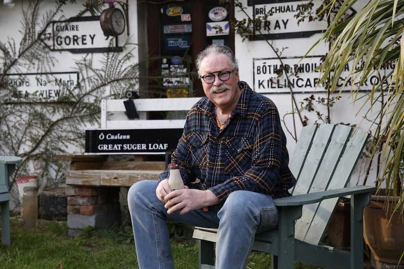 Maguire has to think long and hard when asked for his favourite item among the thousands of mementoes. Photograph: Nick Bradshaw/The Irish Times