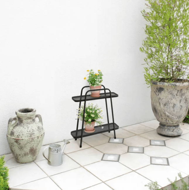 VegTrug Modern 2 Shelf Plant Stand