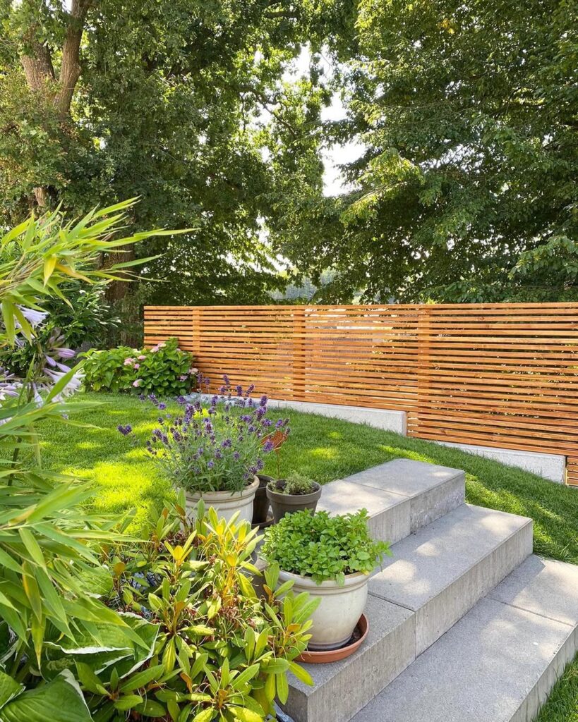 Open Rail Flower Border