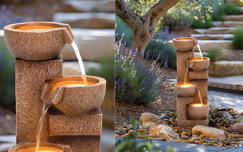 Win a brand new Danube cascading water feature from Charles Bentley Danube cascading water feature from Charles Bentley