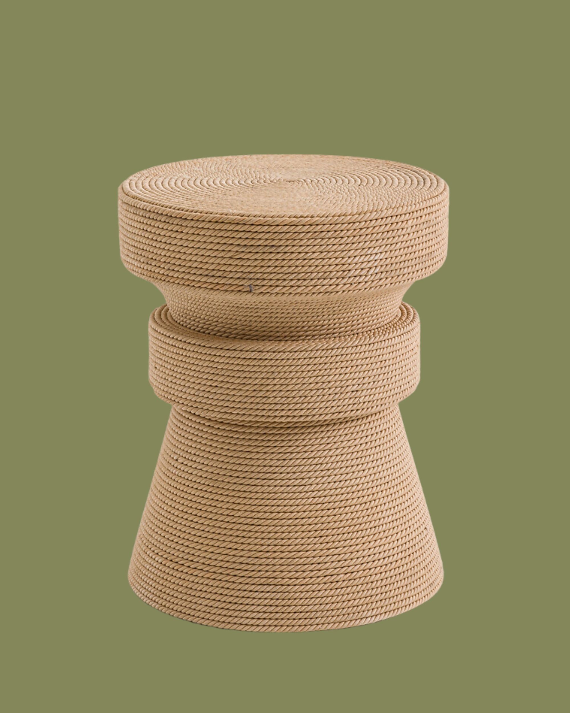 La Redoute, Sablas Mango Wood &amp; Rope Side Table