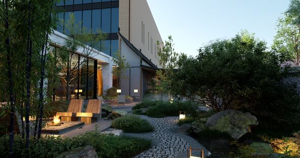 Example of a thermal garden design Example of a thermal garden design
