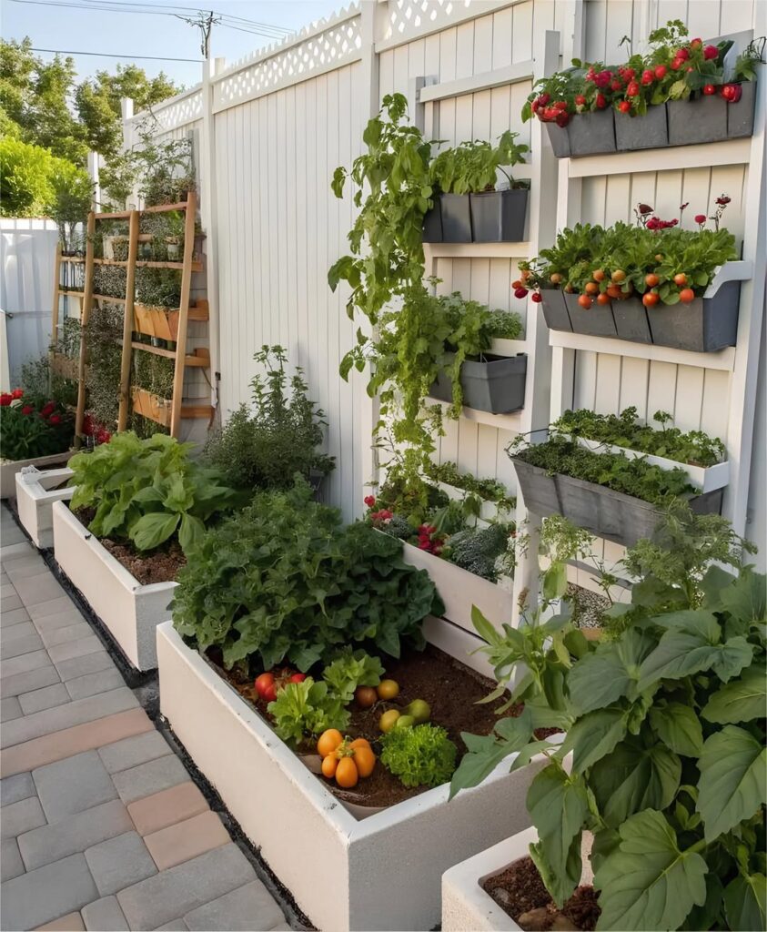 Raised Bed Patio Garden