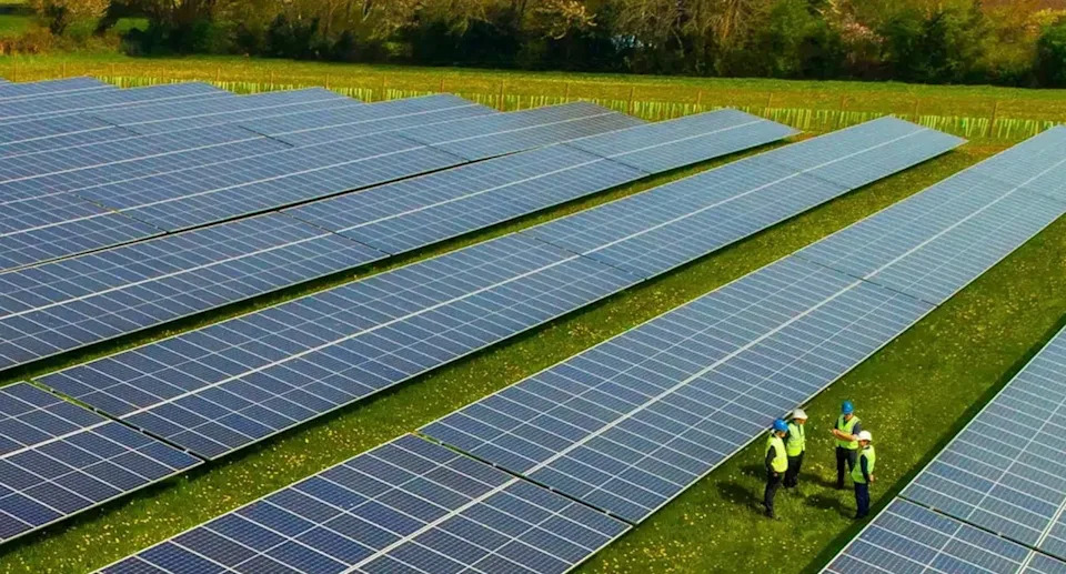 Construction of a solar farm, similar to the one pictured, is slated for 2028 east of Sault Ste. Marie in Dunns Valley.