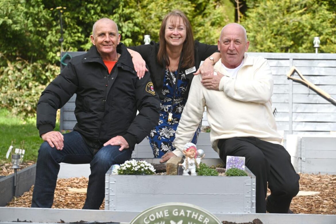 Heartwarming moment dad, 90, sees son has transformed garden at nursing home Heartwarming moment dad, 90, sees son has transformed garden at nursing home