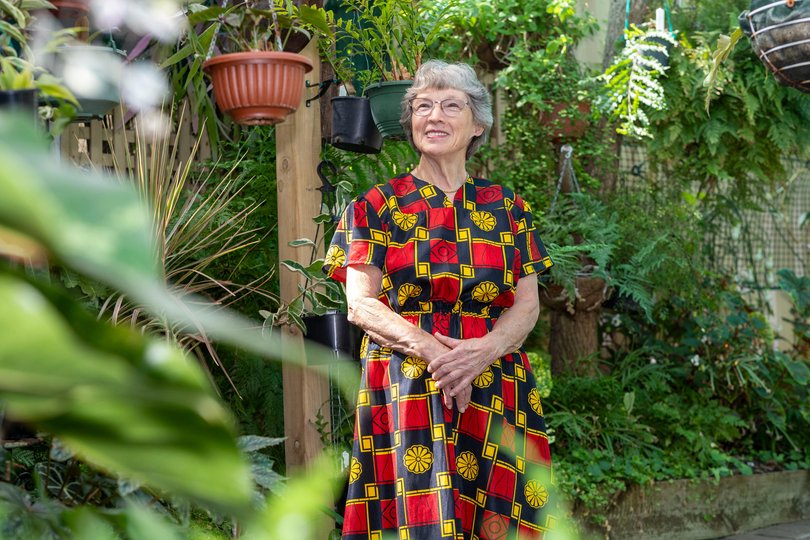 Kathy hand-waters daily with bore water, a routine that adds another layer to her connection with nature.