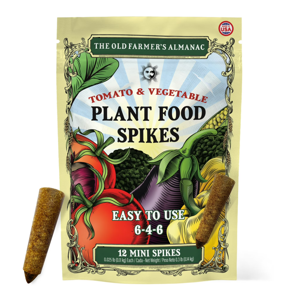 Old Farmer’s Almanac tomato and vegetable spikes