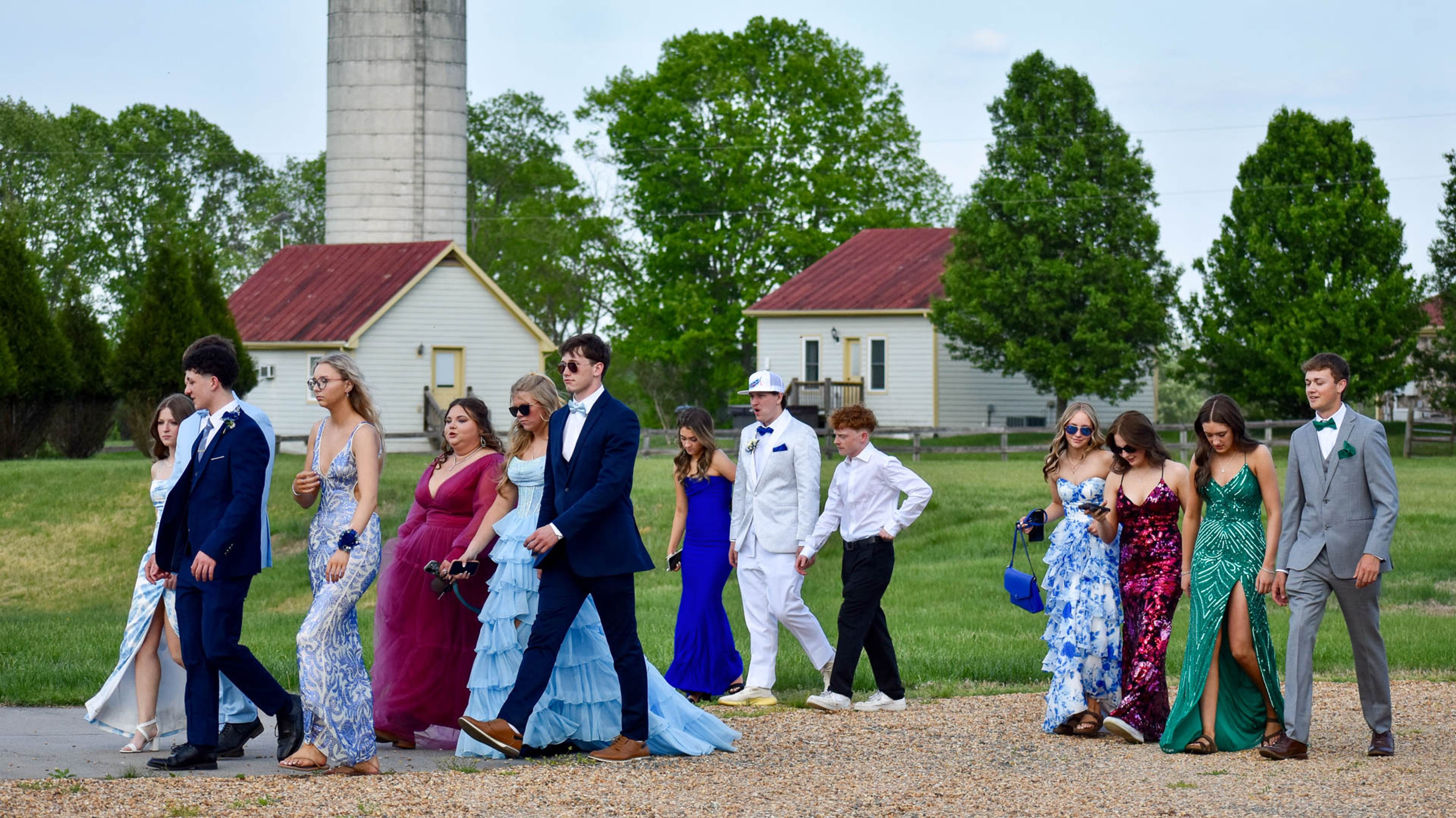 Rappahannock County High School students attended a "Secret Garden" themed prom at the event pavilion at The Meadows at Castleton.