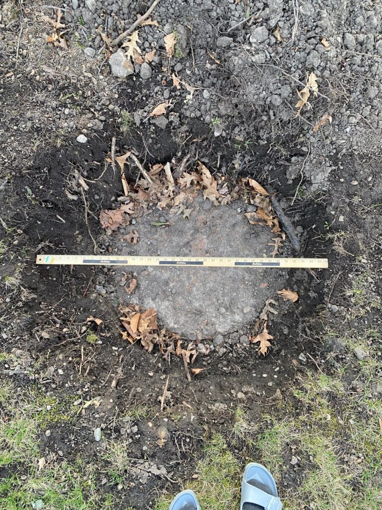 How to deal with a buried manhole