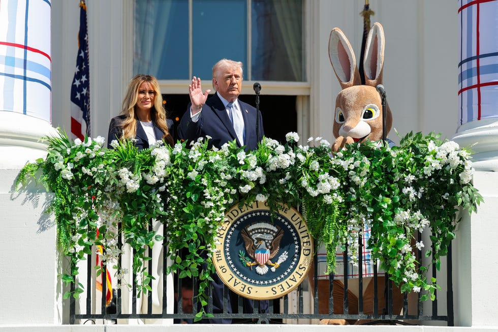 The Trumps Host Children For The White House Easter Egg Roll