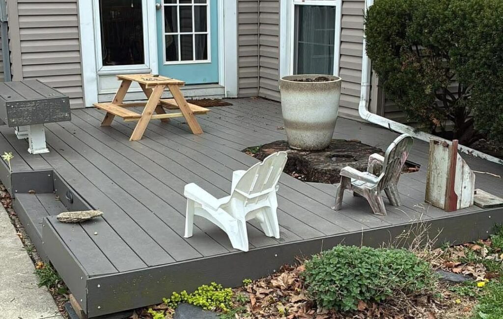 How to remove stump in the middle of porch