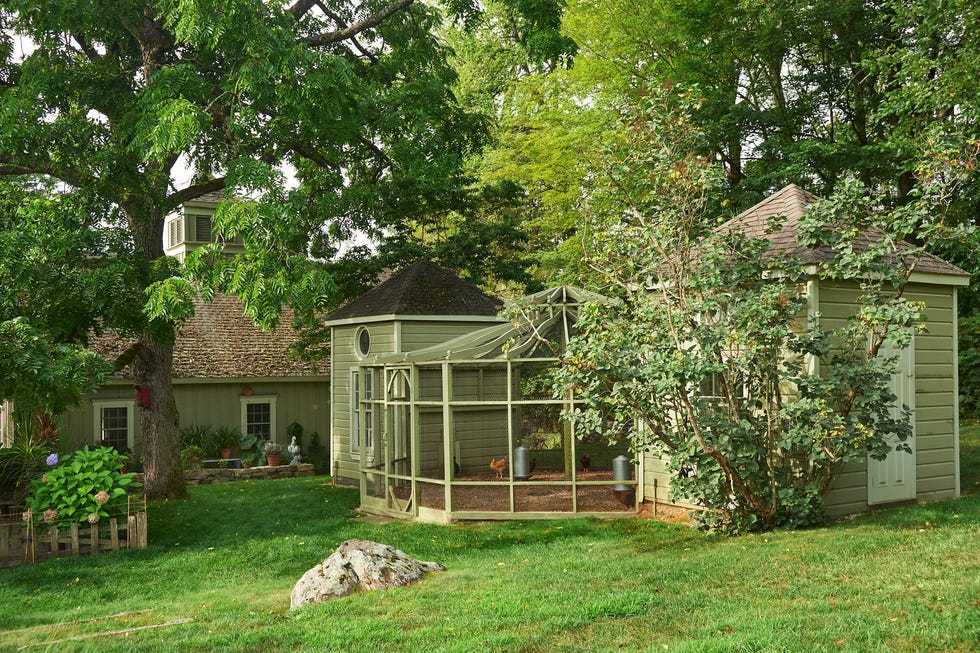 Rural garden area featuring a chicken coop Rural garden area featuring a chicken coop