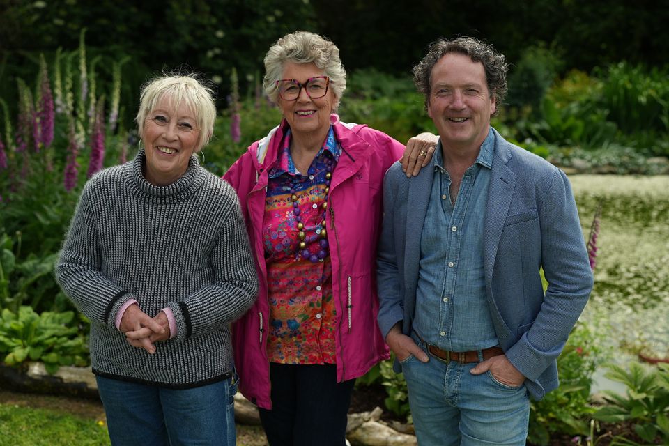Carol Klein, Prue Leith and Diarmuid Gavin. Photo: BBC NI /Waddell Media