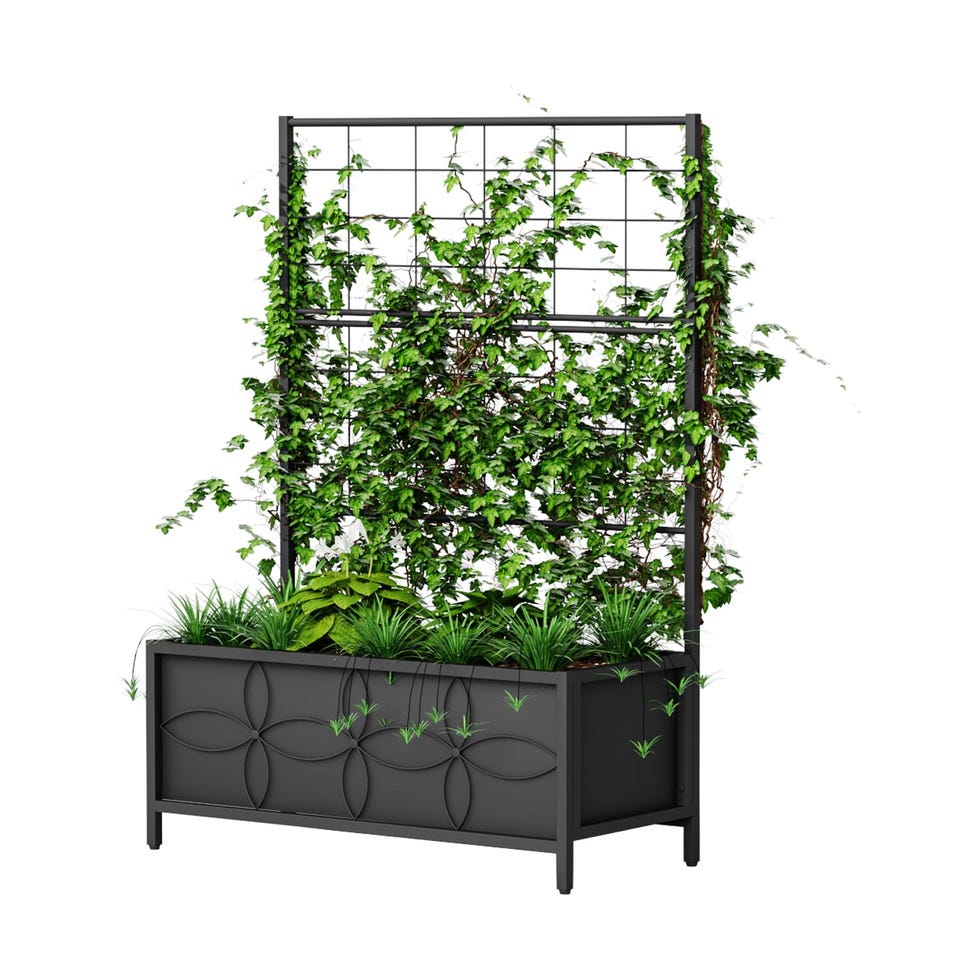 Sturdy Raised Garden Bed with Trellis Sturdy Raised Garden Bed with Trellis