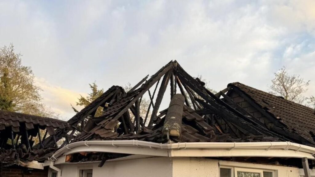 Fire in garden spreads over to three homes
