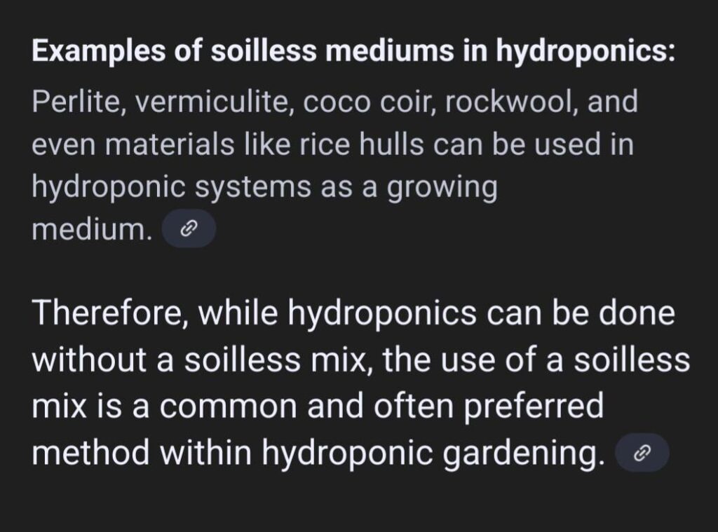 Types of hydro mediums