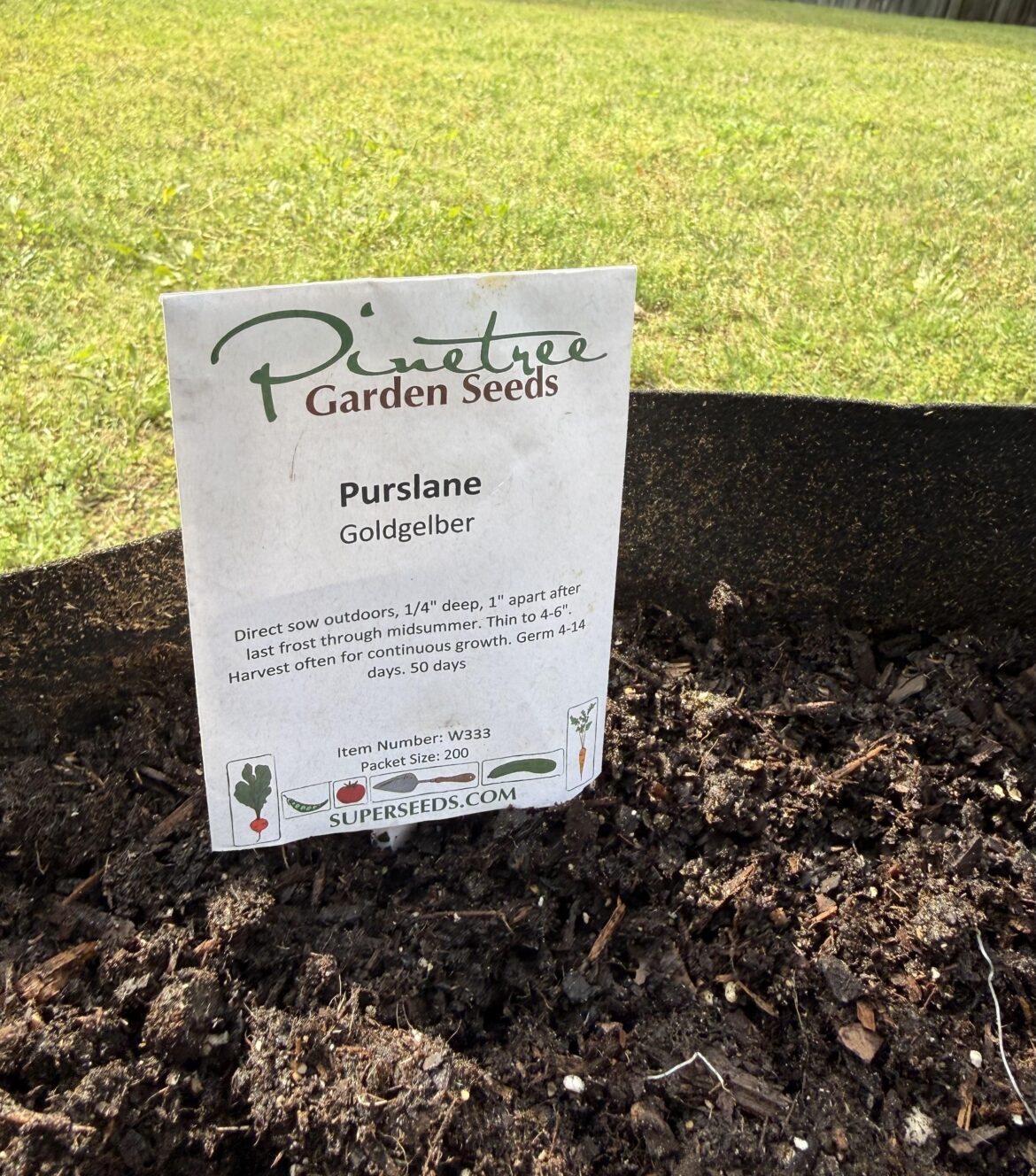 Does anyone eat goldgelber purslane in their salads? Planted seeds this week. Trying several new( to me) garden choices this year to increase my choices/ variety.