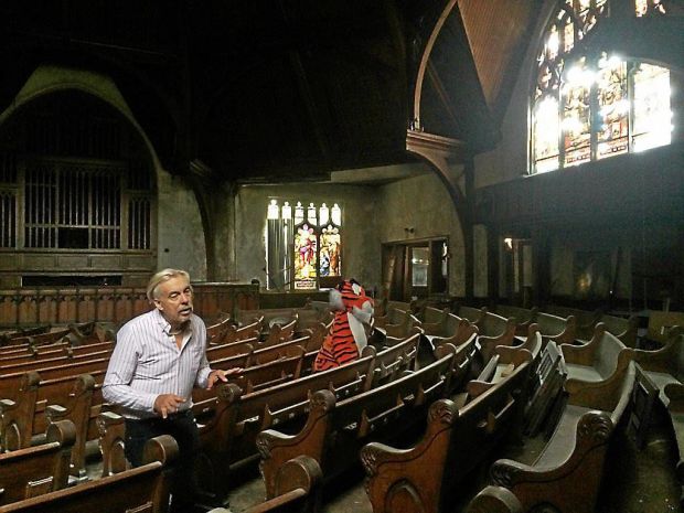 David Guleke of the Chester Historic Preservation Committee gives tours of the former Third Presbyterian Church during an October 2017 special event dedicated to the city's history. (KATHLEEN E. CAREY - DAILY TIMES)