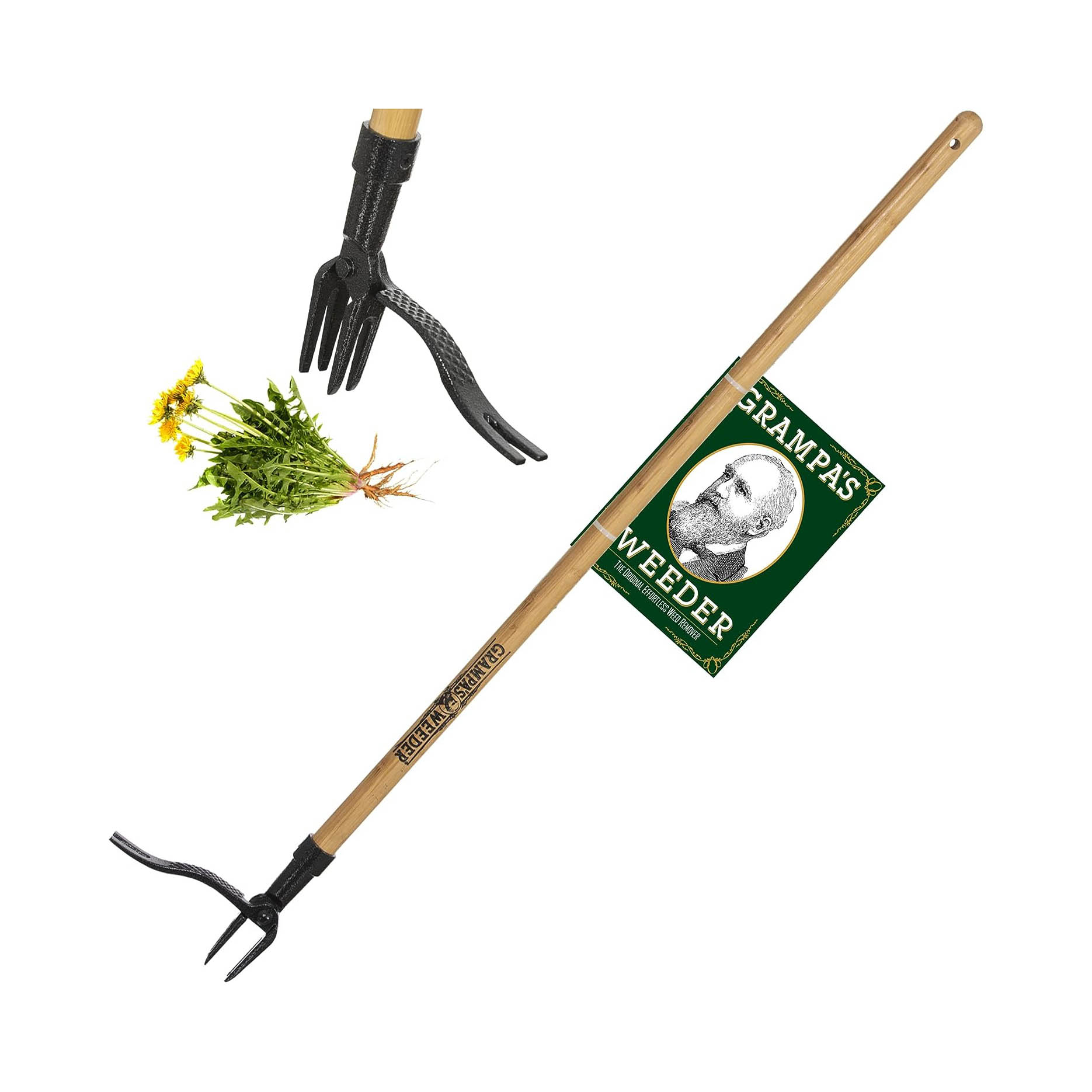 Grampa's Weeder The Original Stand Up Weed Puller Tool with Long Handle