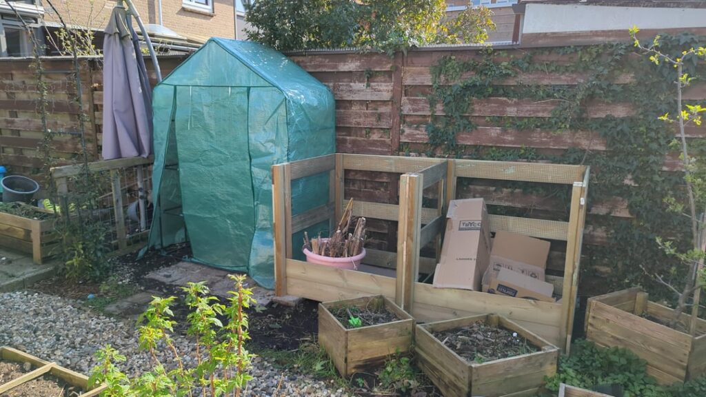 Day 1 of the composting journey Day 1 of the composting journey