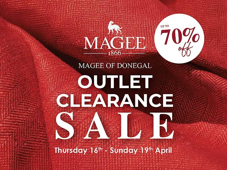 Mark your diaries for Magee of Donegal Mega Clearance Sale