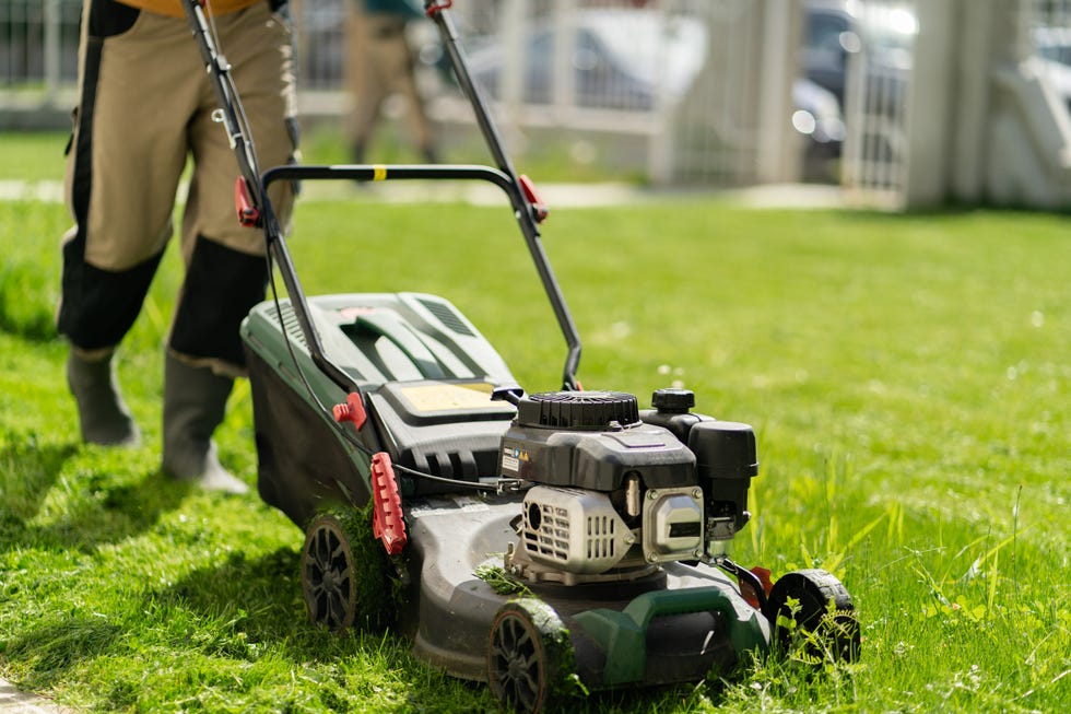 Mowing the grass mowing the grass