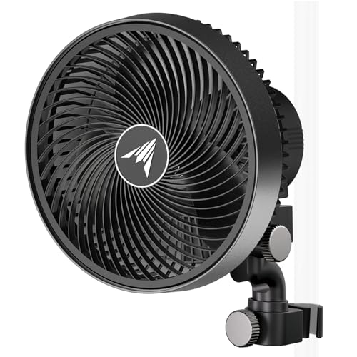 Ac Infinity Cloudray S9, Grow Tent Clip Fan 9” With Redesigned Long-Life Ec Motor, Custom 10 Dynamic Wind Speeds and 10-Level Oscillation, Weatherproof Ip-54, for Hydroponics Circulation Cooling