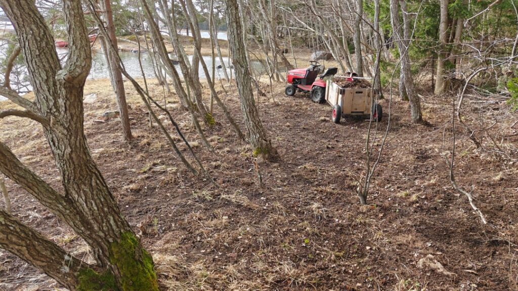 Spring raking has begun