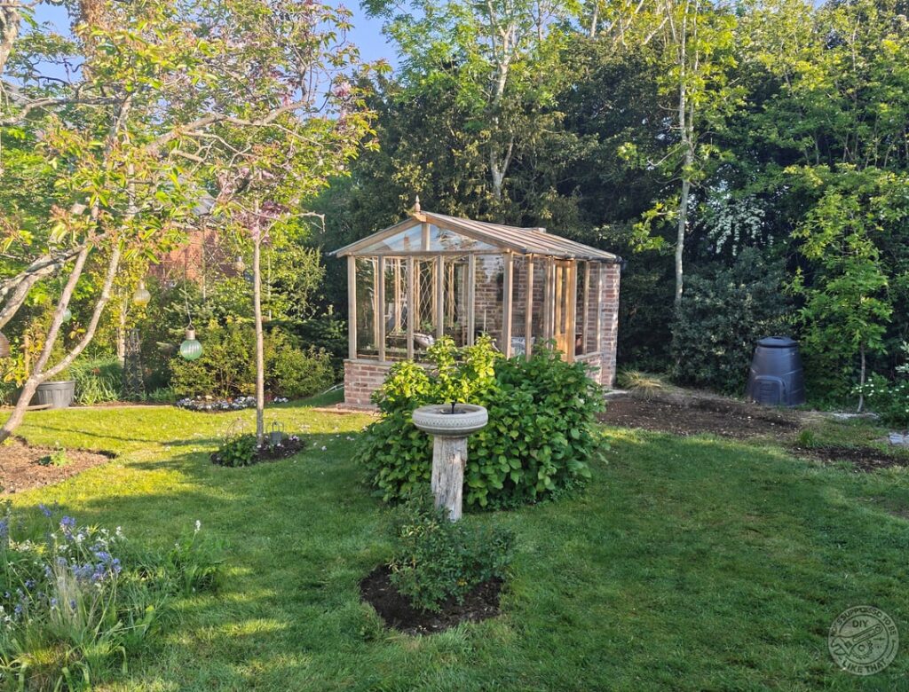 Brick and Oak greenhouse