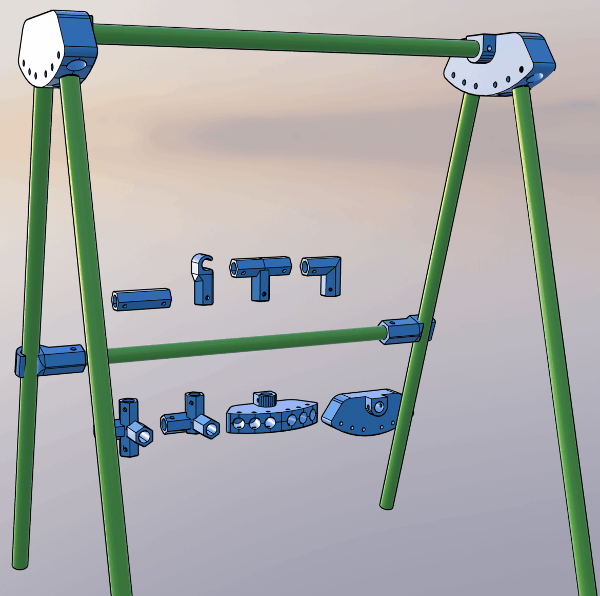 If you have unused garden stakes and a 3d printer, here you go. If you have unused garden stakes and a 3d printer, here you go.