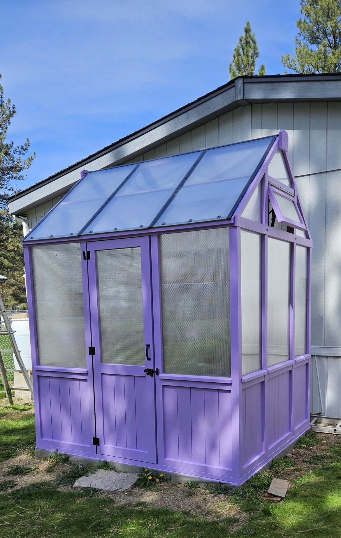What to put around greenhouse?