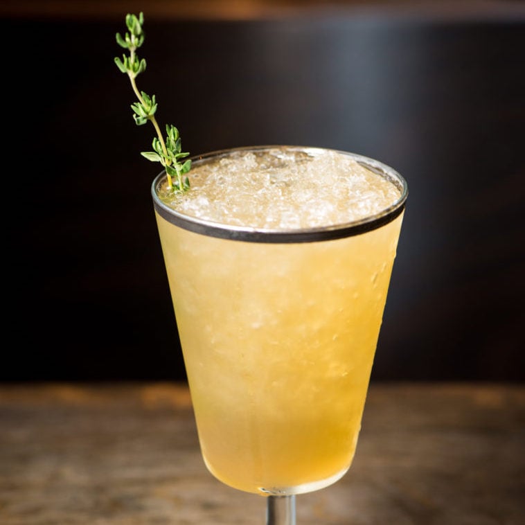 A bourbon tonic