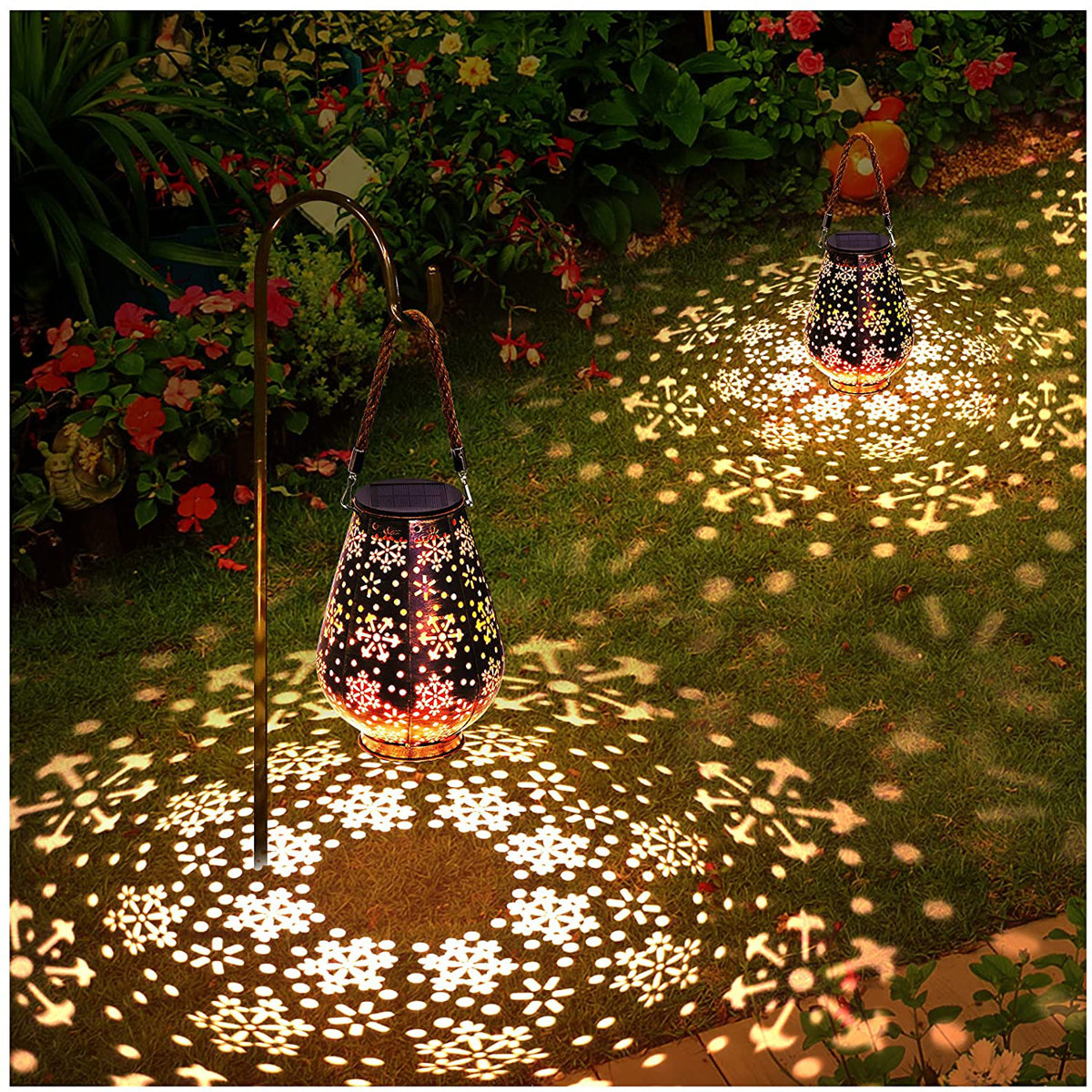Letmy 7.5'' Solar Powered Integrated Led Outdoor Lantern &amp; Reviews | Wayfair