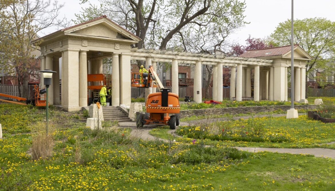 Restoration starts on pergola at North Lawndale’s historic Sears garden