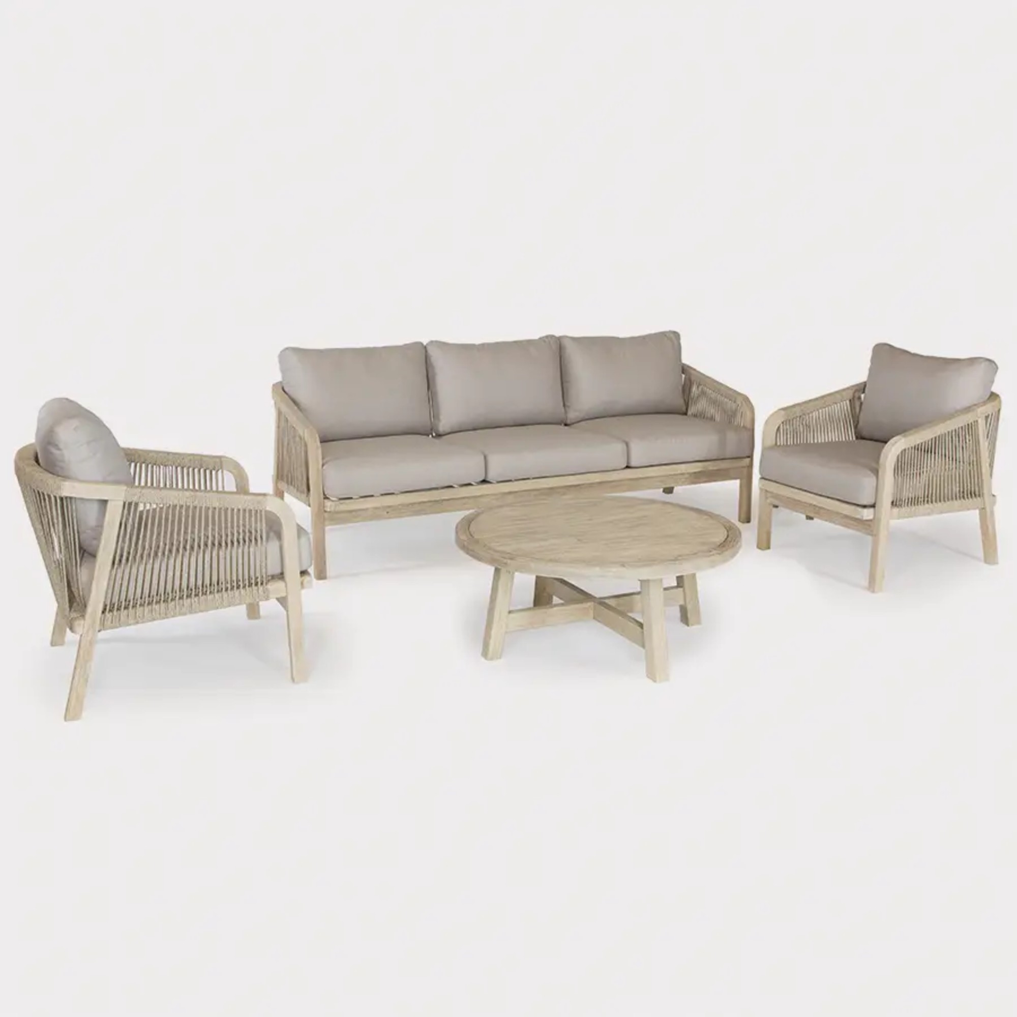 Kettler Cora 5 Seat Rope Lounge Set with Round Table
