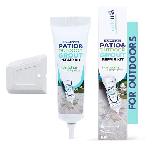 Pentausa Patio Grout - Ready Mixed Paver Grout, Polymeric Sand for Pavers, Paving Slabs, Patios, Stone Joints, Entryways, Gardens + Grout Float (400g)