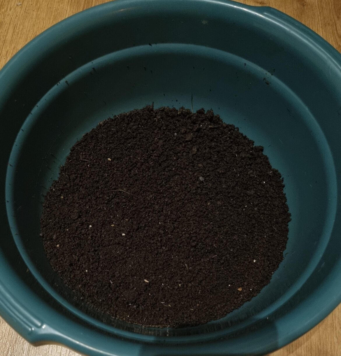 First time sieving my balcony compost bucket, excited to use it.