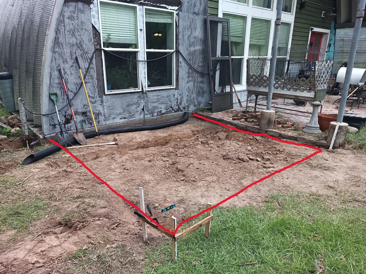 I’m building a 12 ft x 13 ft green house onto my home. Concrete block footings or poured concrete ? I'm building a 12 ft x 13 ft green house onto my home. Concrete block footings or poured concrete ?