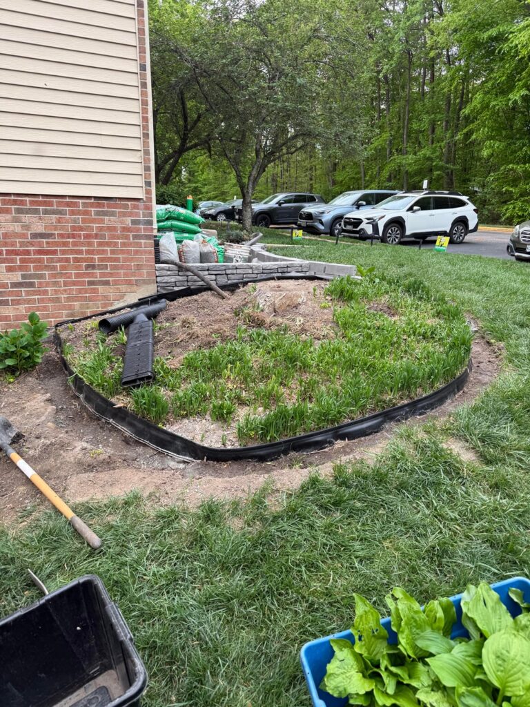 Any reason to keep this plastic weed barrier if I’m building a small retaining wall and removing all this monkey grass? Any reason to keep this plastic weed barrier if I’m building a small retaining wall and removing all this monkey grass?
