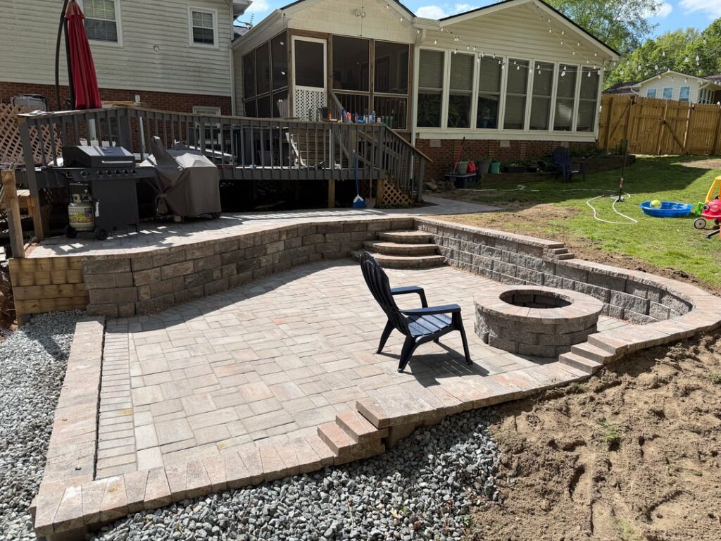 [DIY] Completed my first wall and paver patio