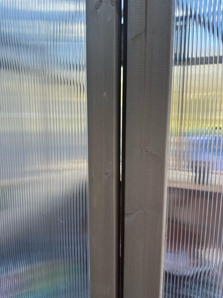 How do I seal these areas for our greenhouse?