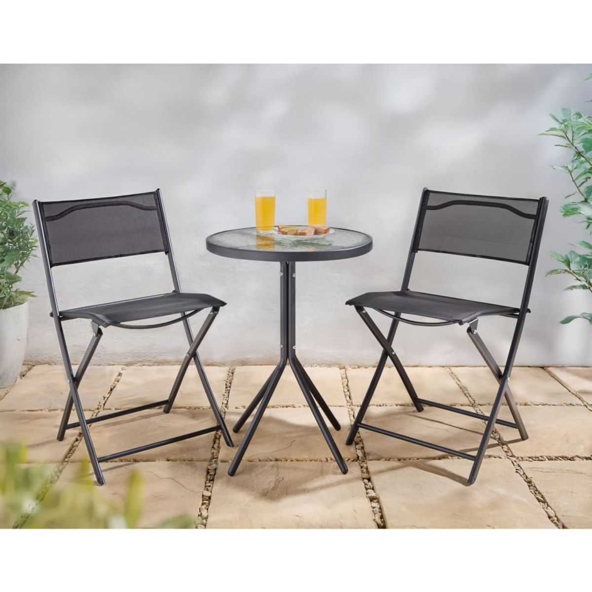 The Folding Bistro Set on offer at B&M