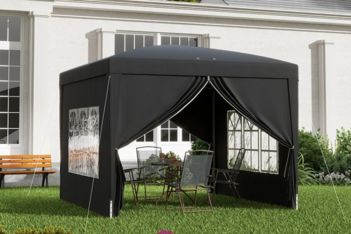 The gazebo is designed to be easy to put up with 'no fuss'
